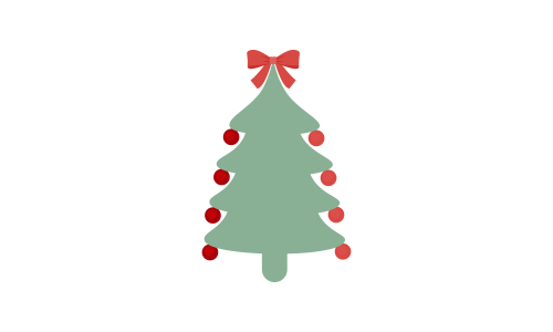 Set of ornaments christmas logo vector illustration