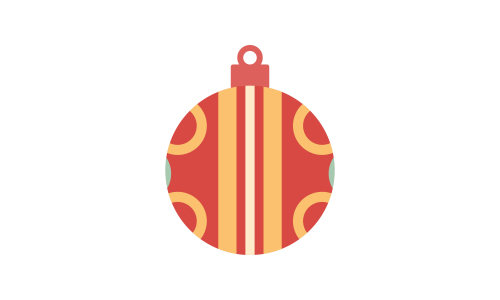 Set of ornaments christmas logo vector illustration