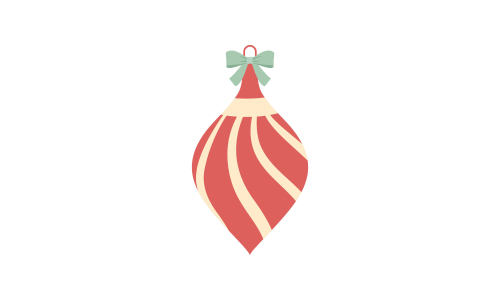 Set of ornaments christmas logo vector illustration
