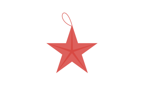 Set of ornaments christmas logo vector illustration