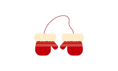 Set of ornaments christmas logo vector illustration