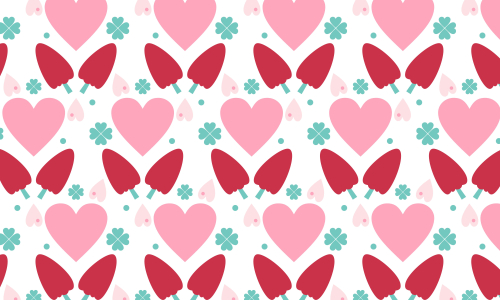 Valentines day love seamless pattern stock vector