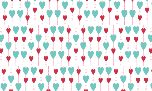 Valentines day love seamless pattern stock vector