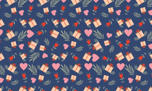 Valentines day love seamless pattern stock vector