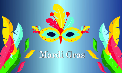Mardi gras carnival party design. Fat tuesday, carnival, festival. Vector illustration
