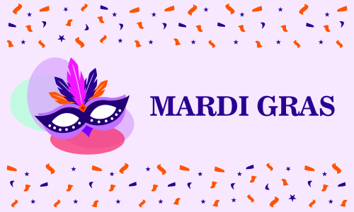 Mardi gras carnival party design. Fat tuesday, carnival, festival. Vector illustration