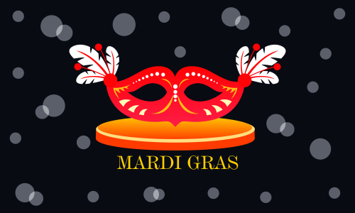Mardi gras carnival party design. Fat tuesday, carnival, festival. Vector illustration