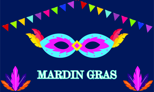 Mardi gras carnival party design. Fat tuesday, carnival, festival. Vector illustration
