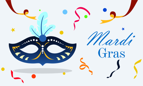 Mardi gras carnival party design. Fat tuesday, carnival, festival. Vector illustration