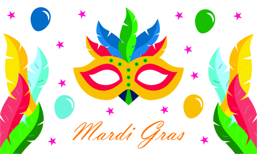 Mardi gras carnival party design. Fat tuesday, carnival, festival. Vector illustration