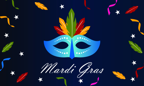 Mardi gras carnival party design. Fat tuesday, carnival, festival. Vector illustration
