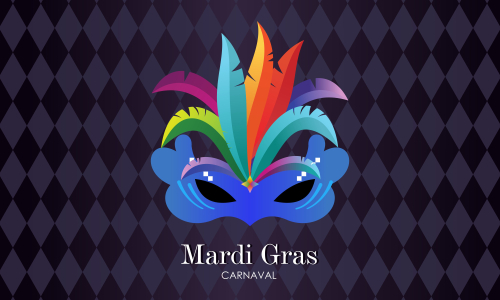 Mardi gras carnival party design. Fat tuesday, carnival, festival. Vector illustration