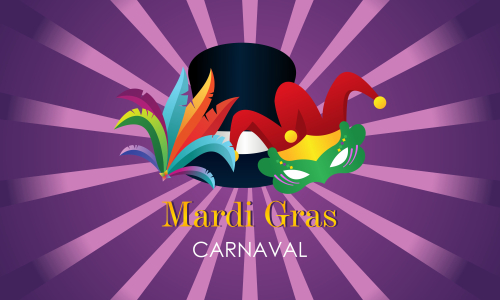 Mardi gras carnival party design. Fat tuesday, carnival, festival. Vector illustration