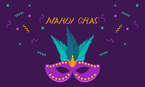 Mardi gras carnival party design. Fat tuesday, carnival, festival. Vector illustration