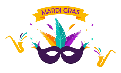 Mardi gras carnival party design. Fat tuesday, carnival, festival. Vector illustration