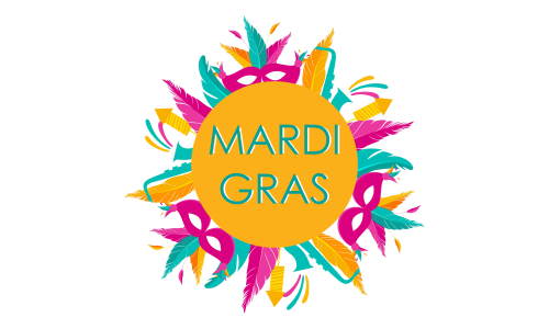 Mardi gras carnival party design. Fat tuesday, carnival, festival. Vector illustration