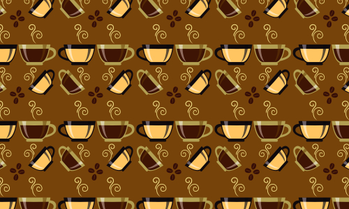 Seamless element pattern of coffee icons background illustration