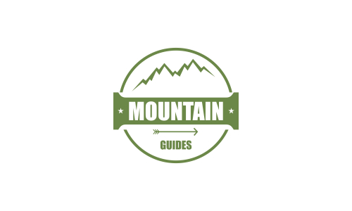 Wild adventure mountain logo design vector illustration