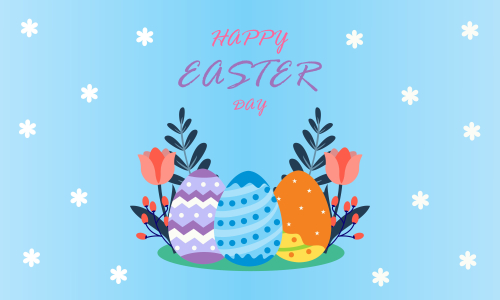 Happy easter day design background vector illustration
