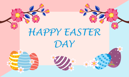 Happy easter day design background vector illustration