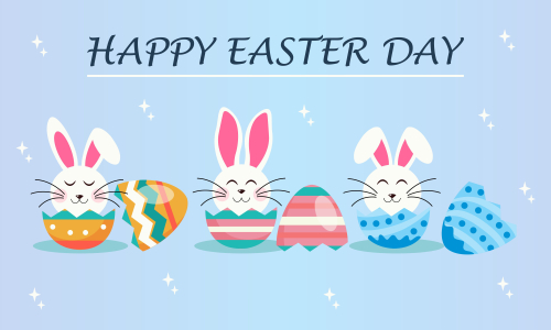 Happy easter day design background vector illustration