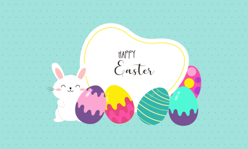 Happy easter day design background vector illustration