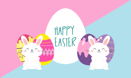Happy easter day design background vector illustration
