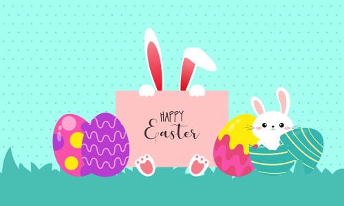 Happy easter day design background vector illustration