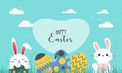 Happy easter day design background vector illustration