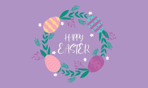Happy easter day design background vector illustration