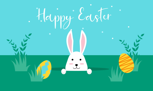 Happy easter day design background vector illustration