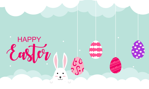 Happy easter day design background vector illustration