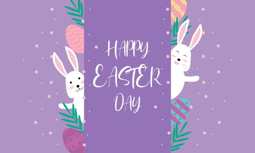 Happy easter day design background vector illustration
