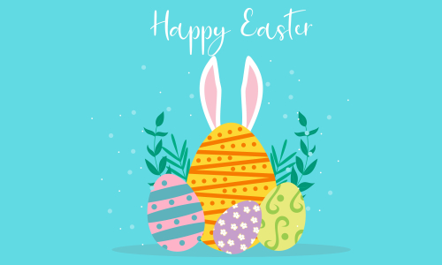 Happy easter day design background vector illustration