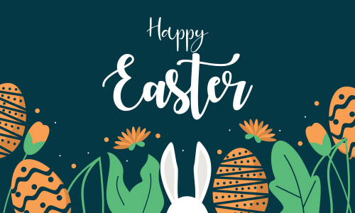 Happy easter day design background vector illustration