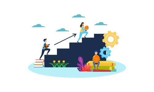 Business startup modern flat design vector illustration