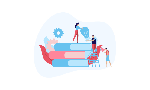 Business startup modern flat design vector illustration