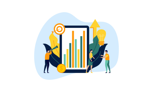 Business startup modern flat design vector illustration