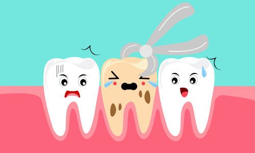 Dental mascot, tooth mascot care concept clean and dirty tooth vector illustration