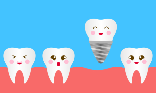 Dental mascot, tooth mascot care concept clean and dirty tooth vector illustration