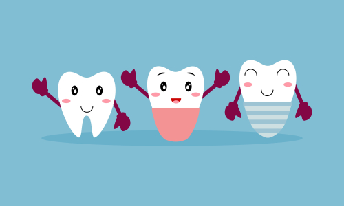 Dental mascot, tooth mascot care concept clean and dirty tooth vector illustration