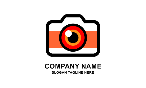 Camera logo, photography for design vector illustration