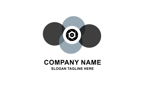 Camera logo, photography for design vector illustration
