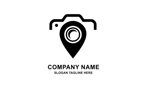 Camera logo, photography for design vector illustration