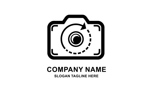 Camera logo, photography for design vector illustration