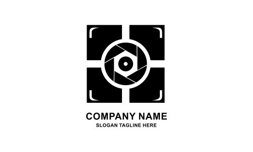 Camera logo, photography for design vector illustration