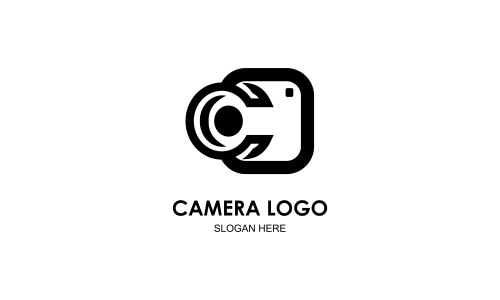 Camera logo, photography for design vector illustration