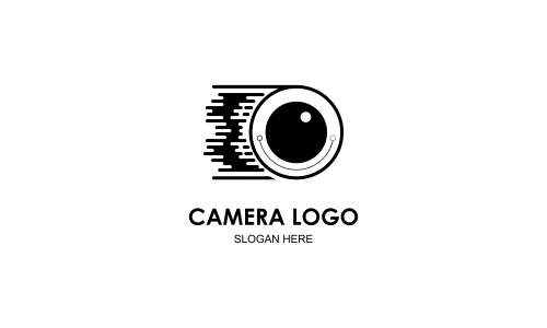 Camera logo, photography for design vector illustration