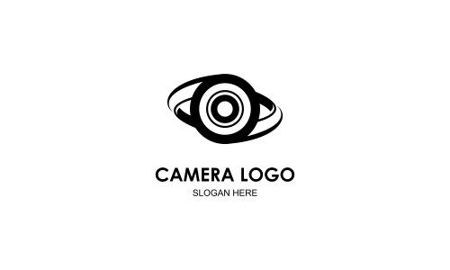 Camera logo, photography for design vector illustration