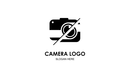 Camera logo, photography for design vector illustration